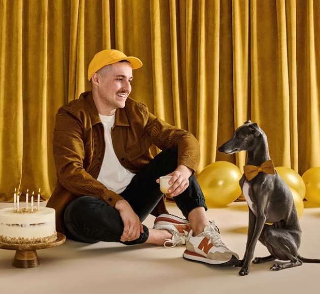 94 Celcius owner Marc-Alexandre and his dog Simeon.