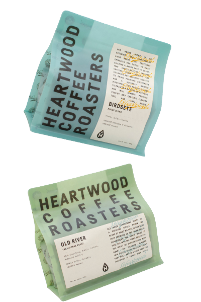 Sachets de café de Heartwood Coffee Roasters