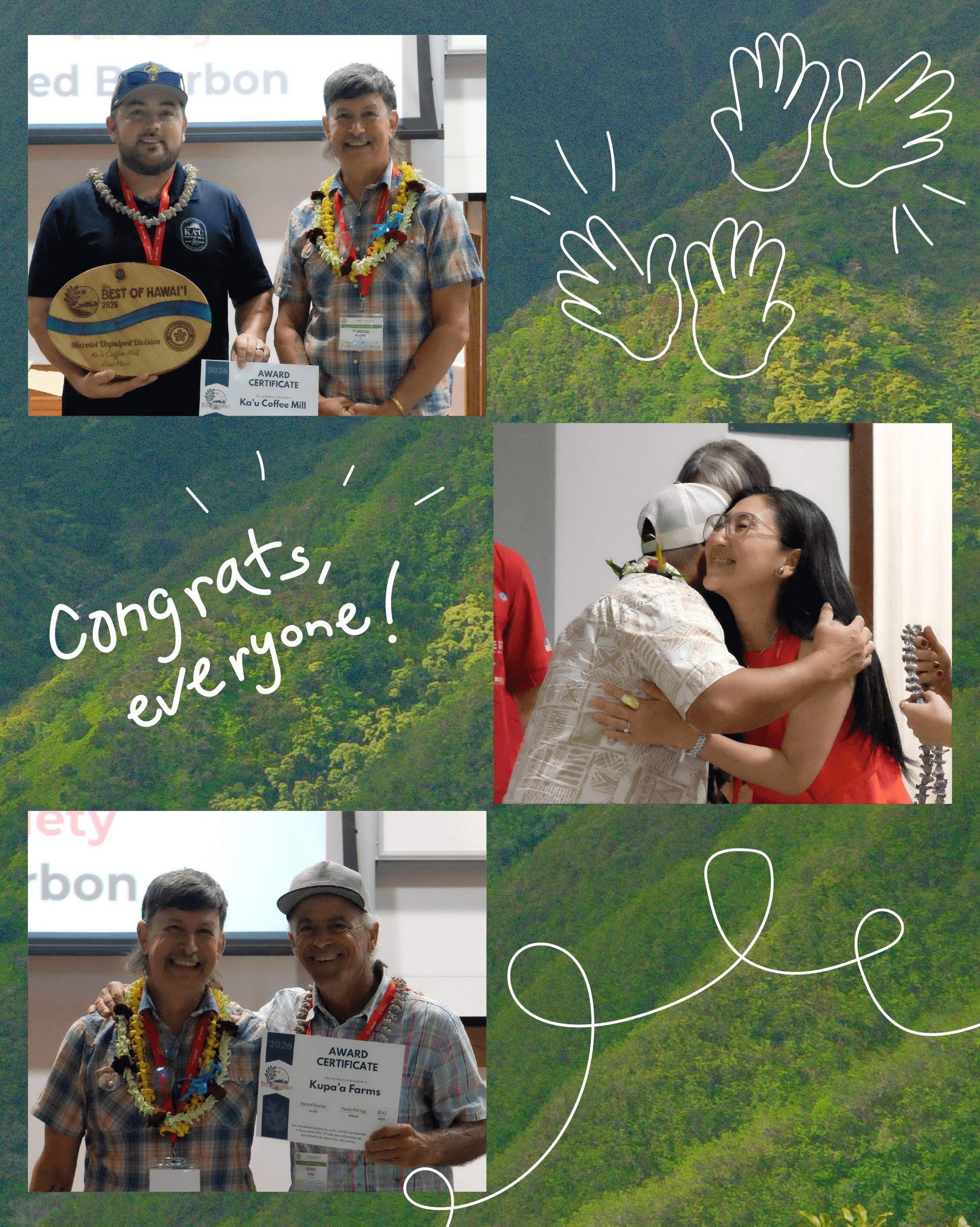 Award presentation at the Hawaii Coffee Association 2026 conference
