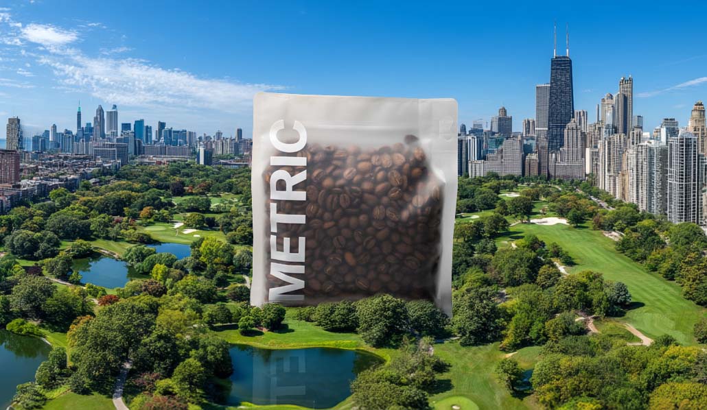 Metric Coffee's 8oz Trendy Frosted Coffee Packaging Bags thumbnail