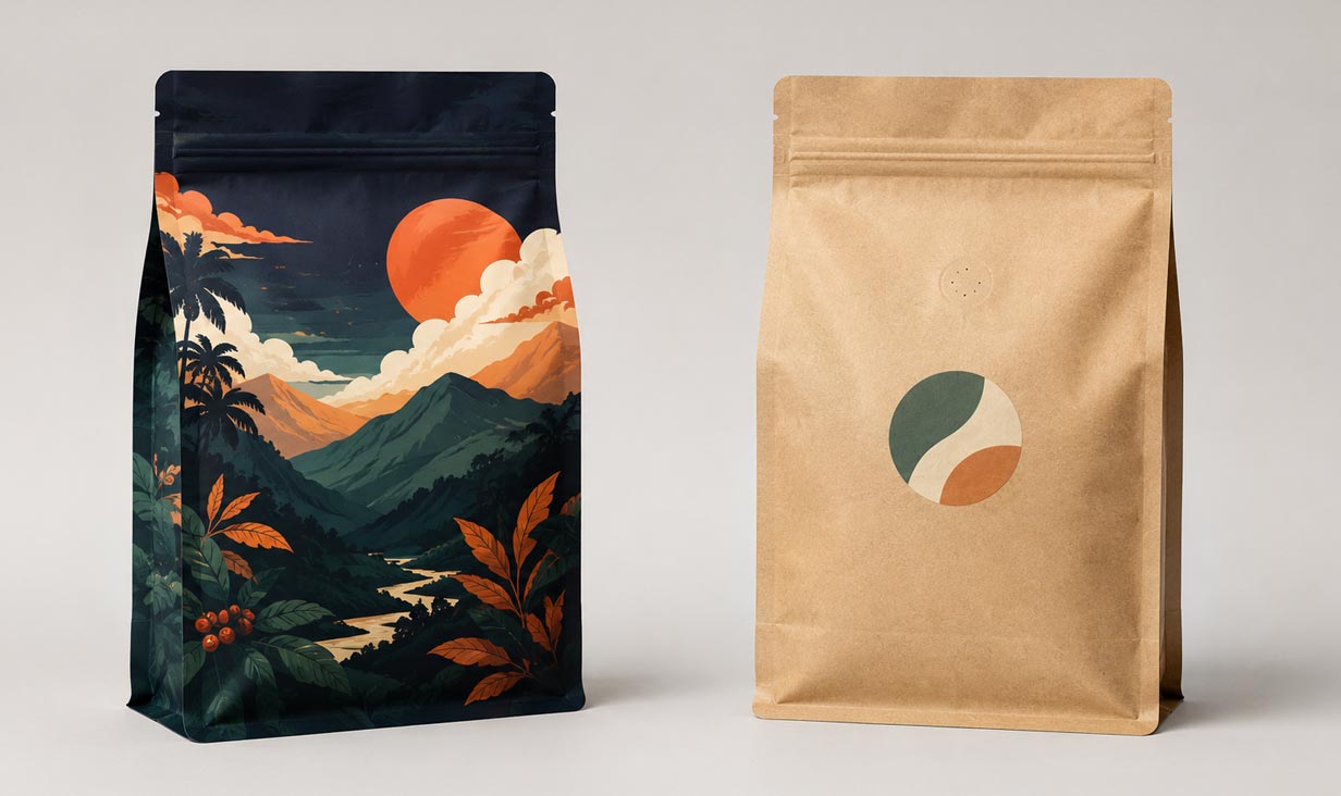 The 500-bag minimum full-color custom coffee packaging thumbnail