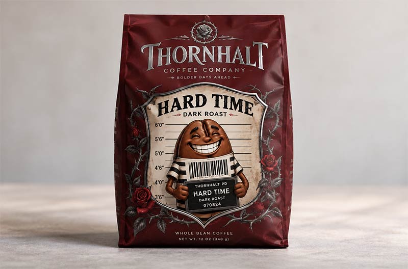 Coffee bag barcode design thumbnail