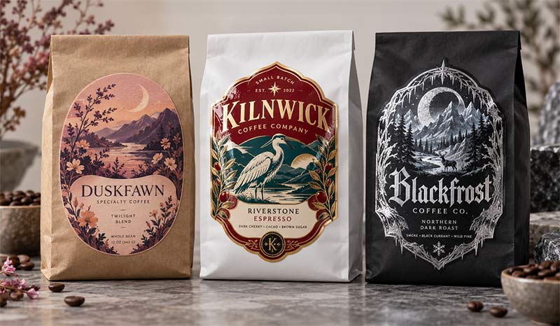 Coffee bag label materials thumbnail