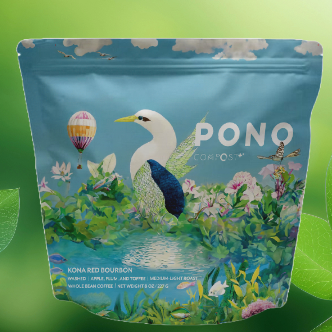 Compost  Plus Light Blue Coffee Bag