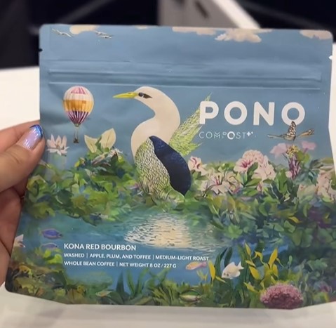Sustainable 2024 COMPOST+ PONO Coffee Bag Design thumbnail